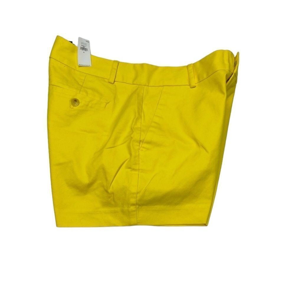 NWT Banana Republic Yellow Pique Tailored Mid Rise Shorts - Size 8 - Picture 7 of 14